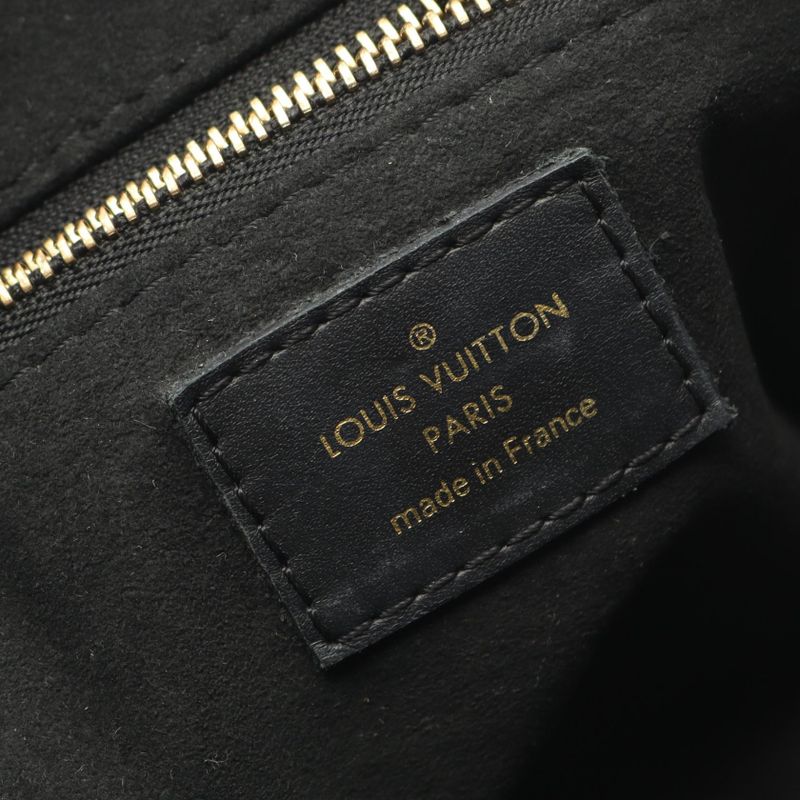 Louis Vuitton Handbag Petite Malle Souple M45393 Noir Black Leather Petite