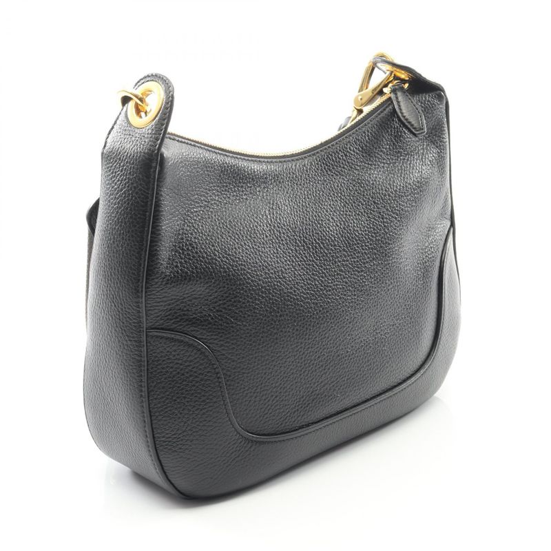 Prada Shoulder Bag Vitello Daino 1bc052 Black Leather Vitello Daino Shoulder