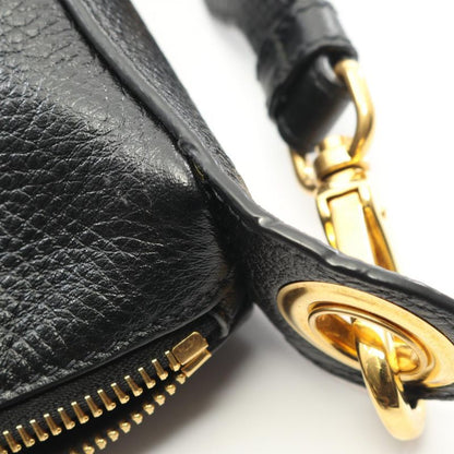 Prada Shoulder Bag Vitello Daino 1bc052 Black Leather Vitello Daino Shoulder