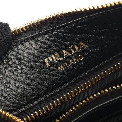 Prada Shoulder Bag Vitello Daino 1bc052 Black Leather Vitello Daino Shoulder