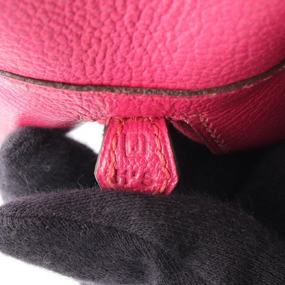 Hermes Handbag Plume Elan 28 Fuchsia Pink Leather