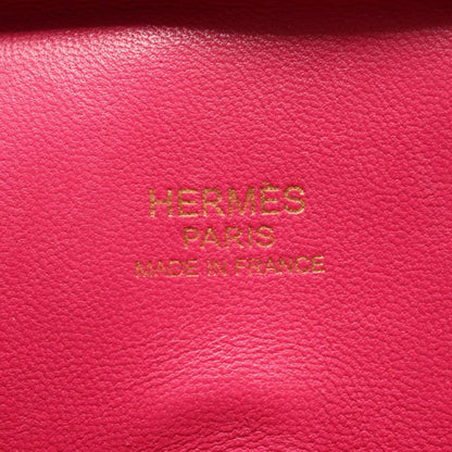 Hermes Handbag Plume Elan 28 Fuchsia Pink Leather