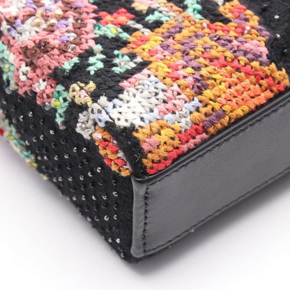 Dior Handbag Lady D-Joy Medium Black Multi Leather Lady D-Joy Bag Medium Ladies