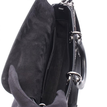 Dior Handbag Lady D-Joy Medium Black Multi Leather Lady D-Joy Bag Medium Ladies