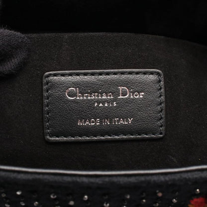 Dior Handbag Lady D-Joy Medium Black Multi Leather Lady D-Joy Bag Medium Ladies