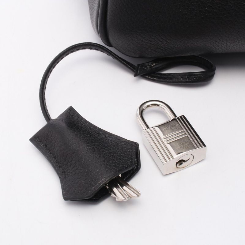 Hermes Handbag Haut À Courroies Hac 28 Black Leather Haut À Courroies Hac 28