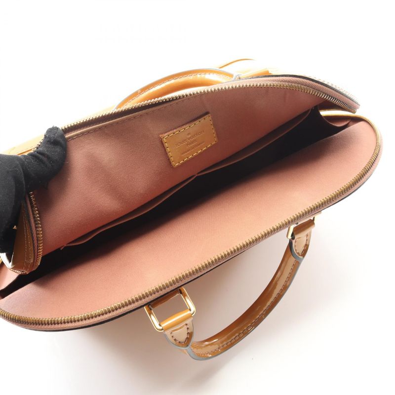 Louis Vuitton Handbag Alma PM Monogram Vernis Rose Vereur M91583 Rose Vereur