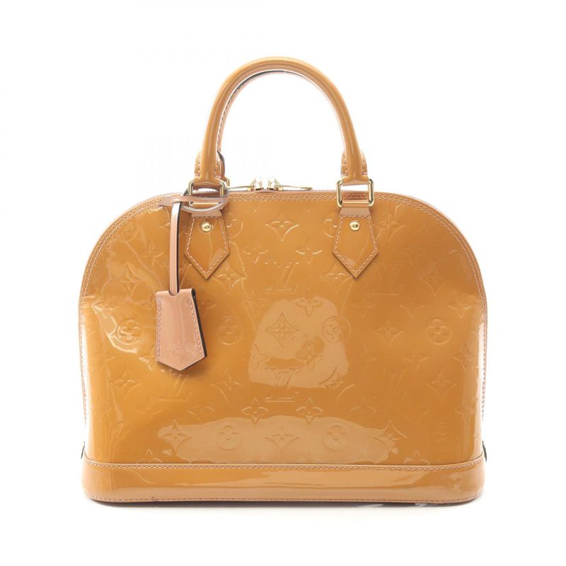 Louis Vuitton Handbag Alma PM Monogram Vernis Rose Vereur M91583 Rose Vereur
