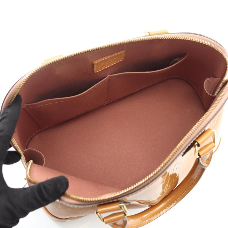 Louis Vuitton Handbag Alma PM Monogram Vernis Rose Vereur M91583 Rose Vereur
