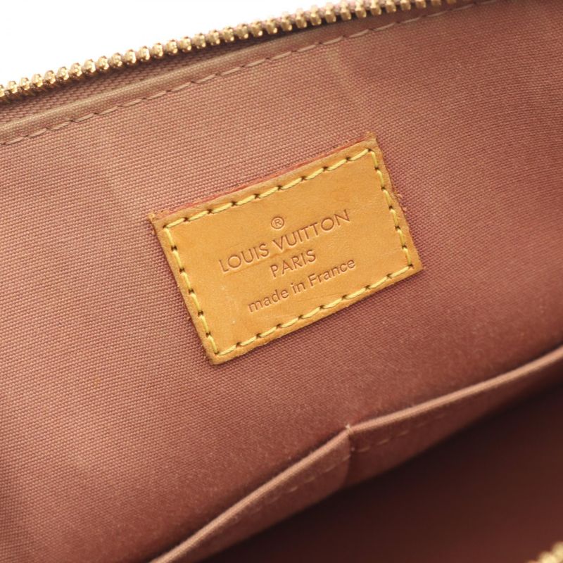 Louis Vuitton Handbag Alma PM Monogram Vernis Rose Vereur M91583 Rose Vereur