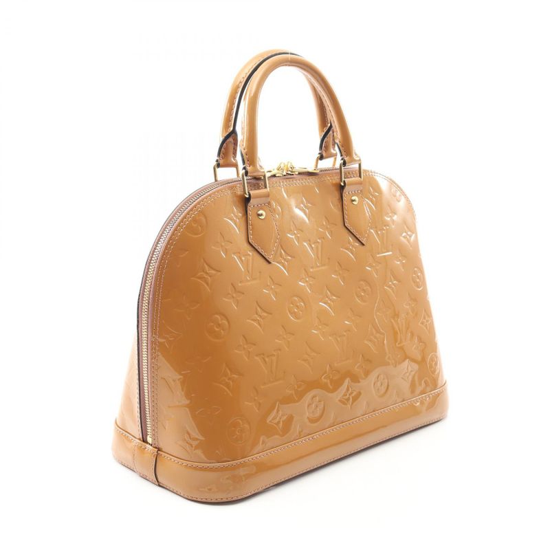 Louis Vuitton Handbag Alma PM Monogram Vernis Rose Vereur M91583 Rose Vereur