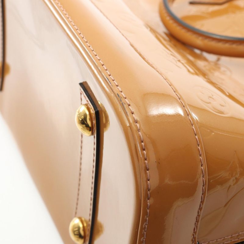 Louis Vuitton Handbag Alma PM Monogram Vernis Rose Vereur M91583 Rose Vereur