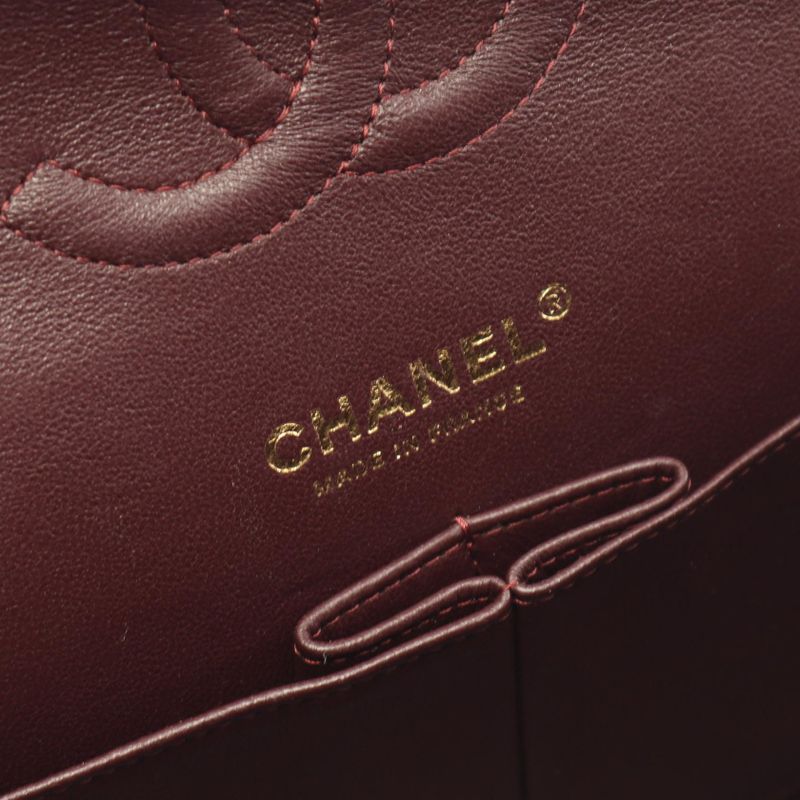 Chanel Shoulder Bag Matelasse W Flap A01112 Black Caviar Skin (grained Calf)