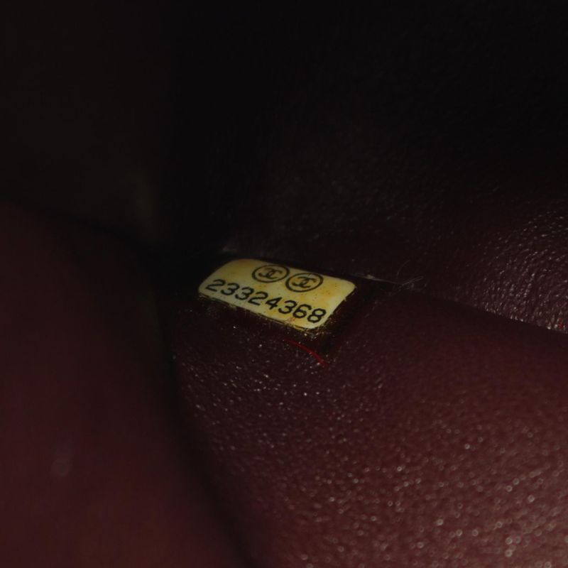 Chanel Shoulder Bag Matelasse W Flap A01112 Black Caviar Skin (grained Calf)