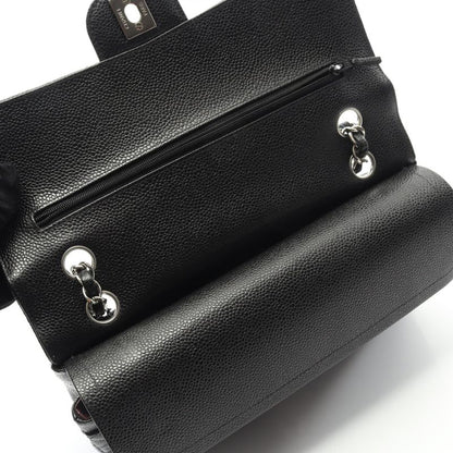 Chanel Shoulder Bag Matelasse W Flap A01112 Black Caviar Skin (grained Calf)