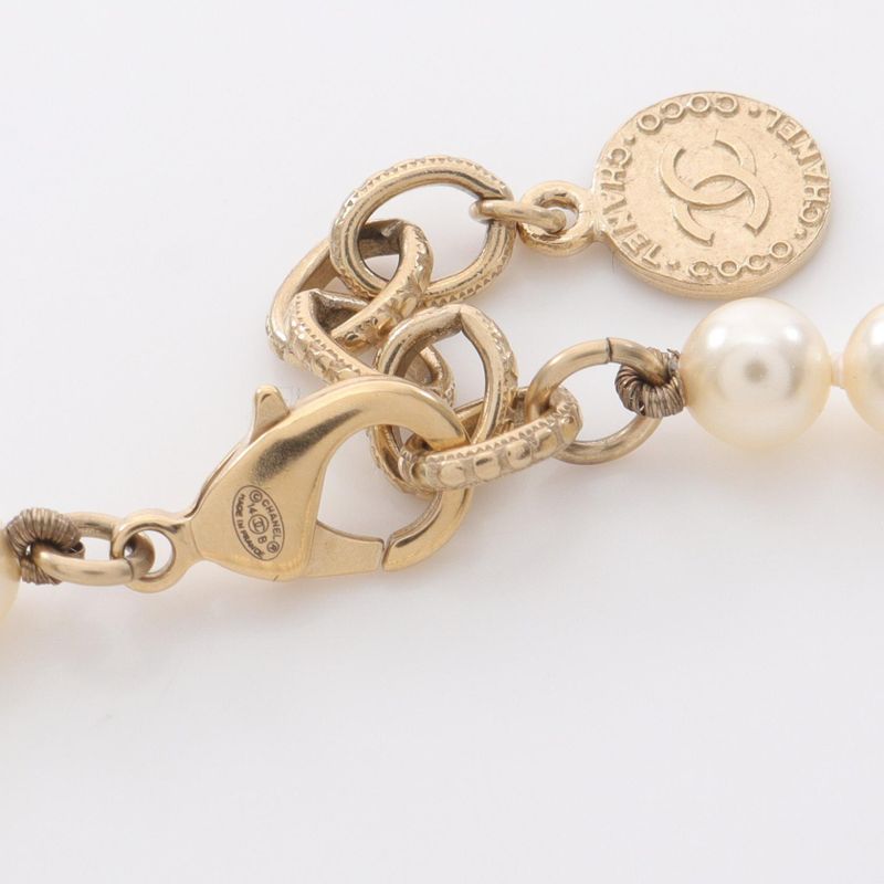 Chanel Necklace Cocomark GP (gold Plated) Necklace Ladies Used B