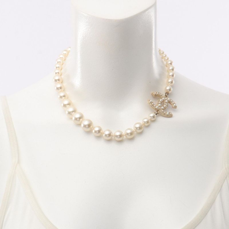 Chanel Necklace Cocomark GP (gold Plated) Necklace Ladies Used B