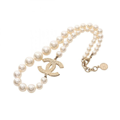 Chanel Necklace Cocomark GP (gold Plated) Necklace Ladies Used B