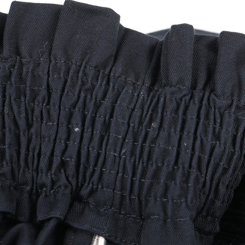 Hermes Skirt High Waist Smock Navy Cotton High Waist Smock Skirt Women's Used a