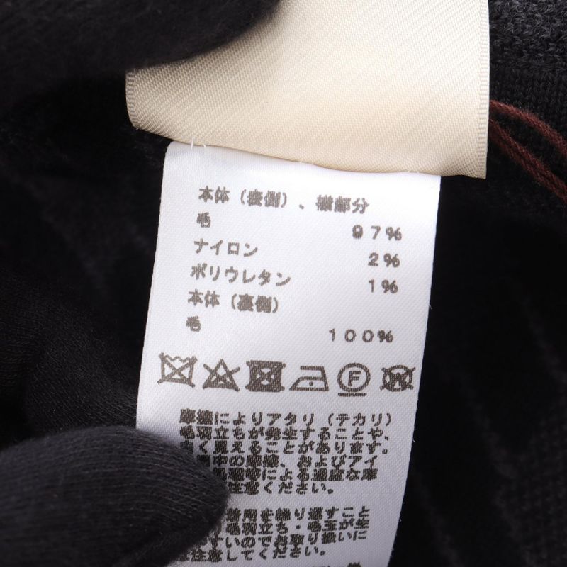 Hermes Bias H Knit 4h2102d2 Wool Coat Women's Used a