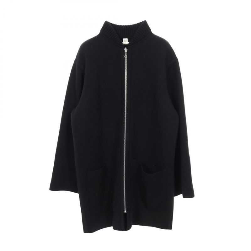 Hermes Bias H Knit 4h2102d2 Wool Coat Women's Used a