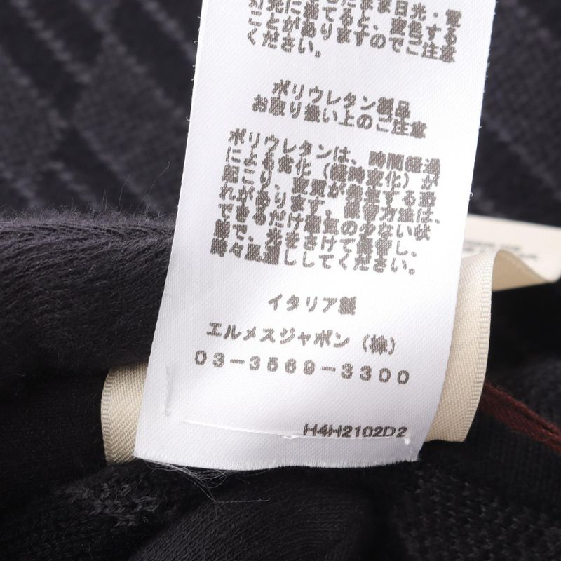 Hermes Bias H Knit 4h2102d2 Wool Coat Women's Used a