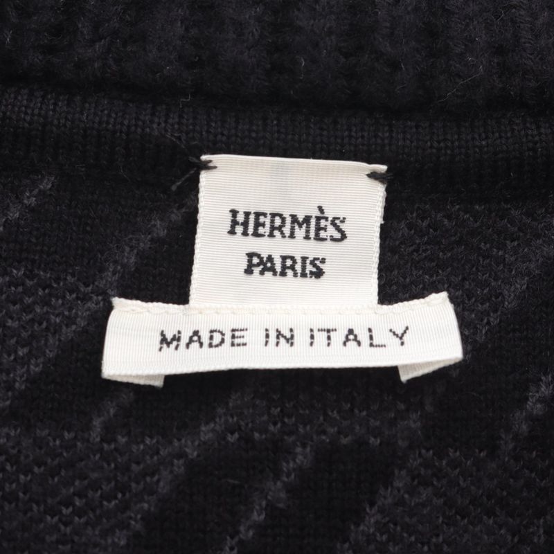 Hermes Bias H Knit 4h2102d2 Wool Coat Women's Used a