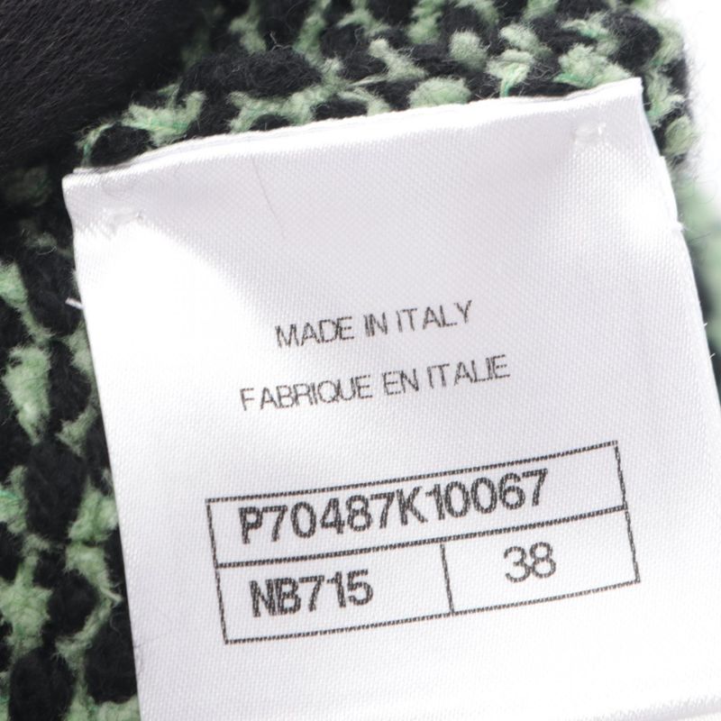 Chanel Cardigan Coco Mark Button Knit Jacket Tweed P70487k10067 Cashmere Cotton