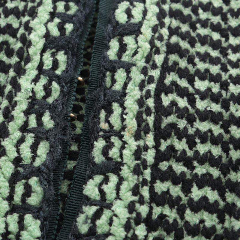 Chanel Cardigan Coco Mark Button Knit Jacket Tweed P70487k10067 Cashmere Cotton