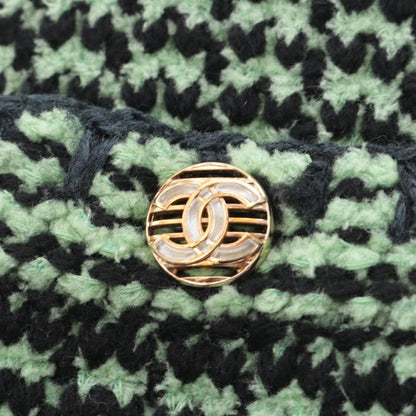 Chanel Cardigan Coco Mark Button Knit Jacket Tweed P70487k10067 Cashmere Cotton