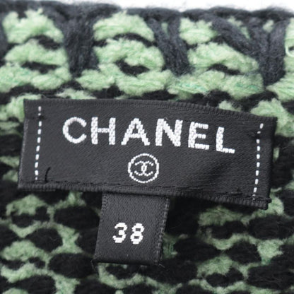 Chanel Cardigan Coco Mark Button Knit Jacket Tweed P70487k10067 Cashmere Cotton