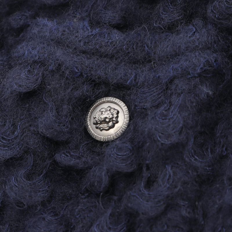 Chanel Coco Mark Button P33858v24256 Nylon Jacket Women's Used B