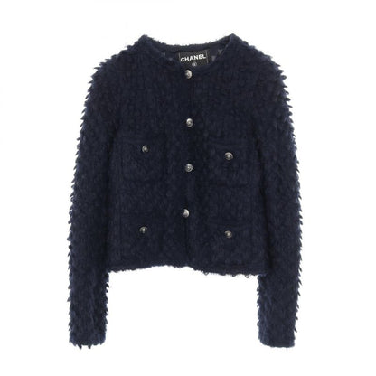 Chanel Coco Mark Button P33858v24256 Nylon Jacket Women's Used B