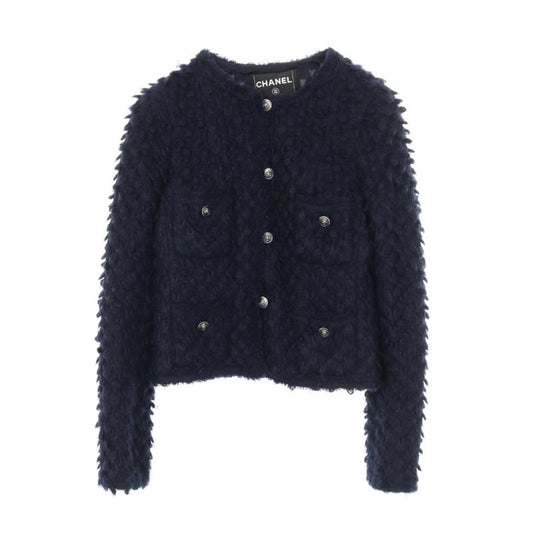 Chanel Coco Mark Button P33858v24256 Nylon Jacket Women's Used B