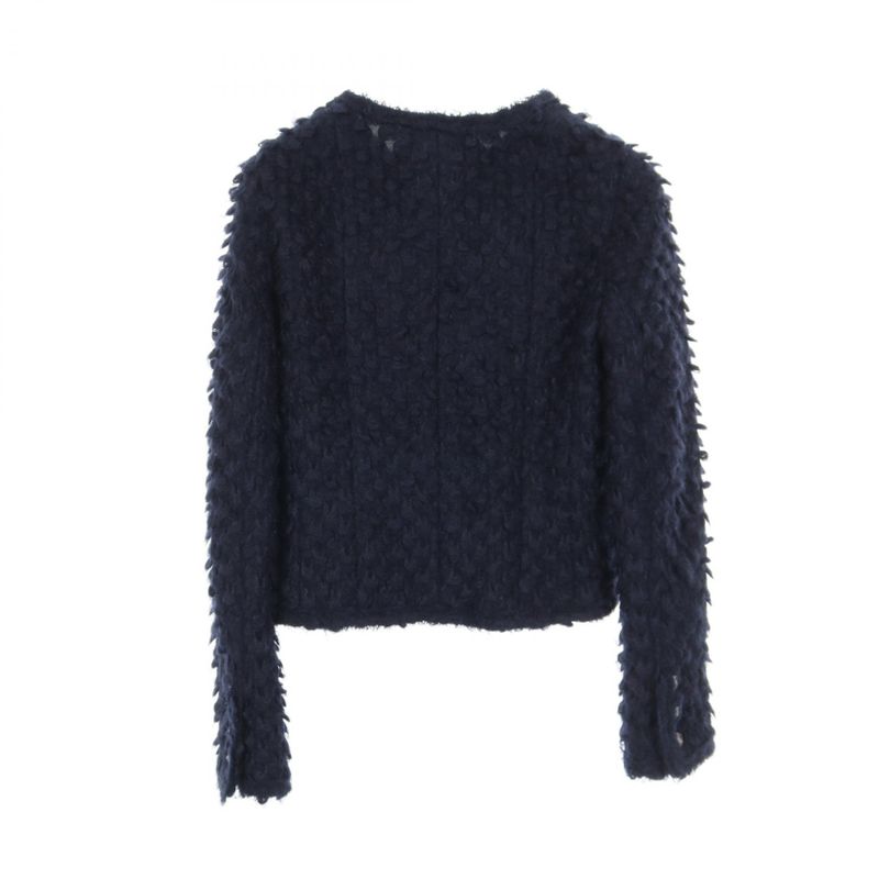 Chanel Coco Mark Button P33858v24256 Nylon Jacket Women's Used B