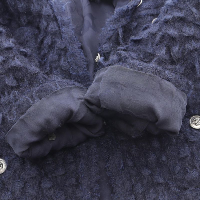 Chanel Coco Mark Button P33858v24256 Nylon Jacket Women's Used B