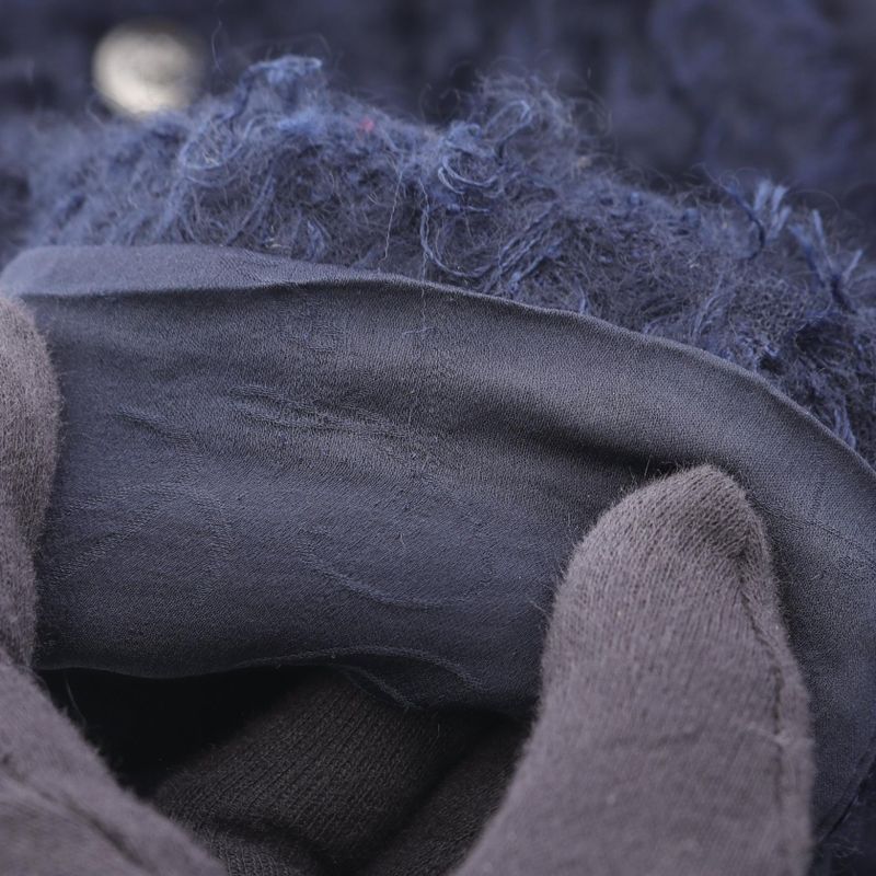 Chanel Coco Mark Button P33858v24256 Nylon Jacket Women's Used B