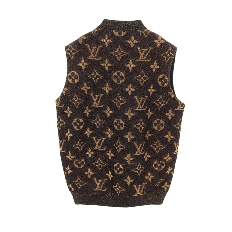 Louis Vuitton Knit Monogram Vest Rw221w Is5 Fmkw01 Wool Knit Women's Used a