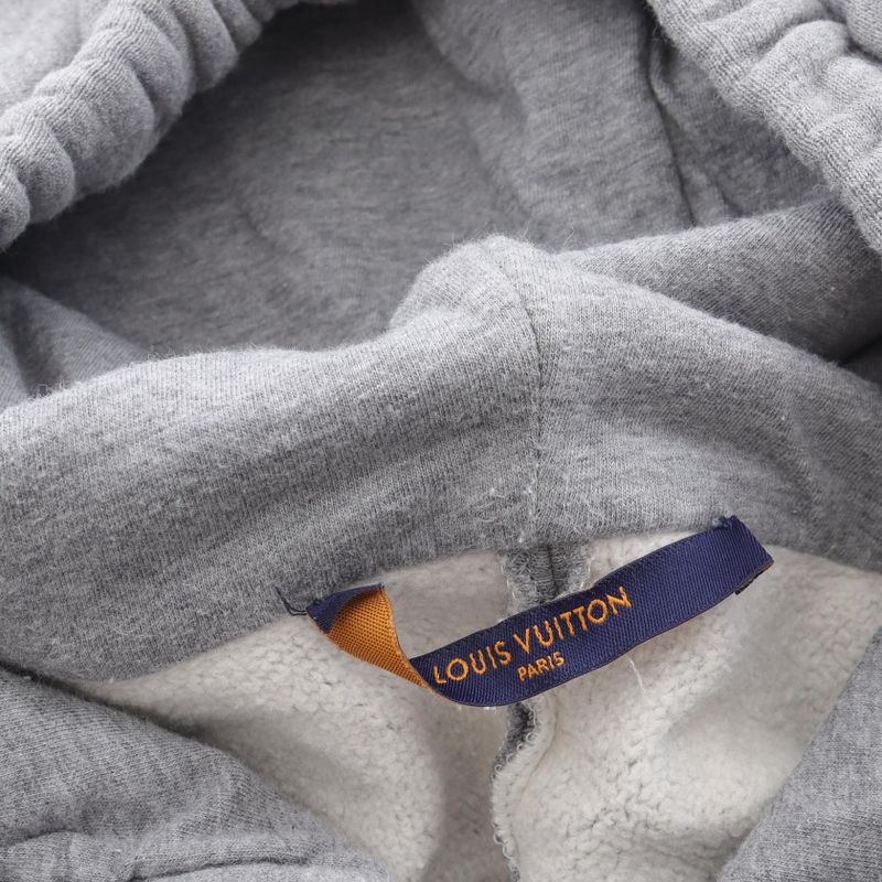 Louis Vuitton Parka Monogram Circle Cut Hoodie Cotton Parka Men's Used a