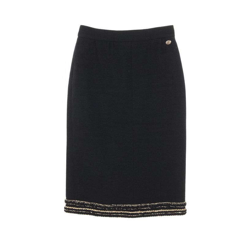 Chanel Skirt Tweed P56912v30555 Wool Skirt Women's Used a