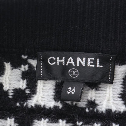 Chanel Skirt Cocomark Knit P62261k47646 19b Cashmere Skirt Women's Used a