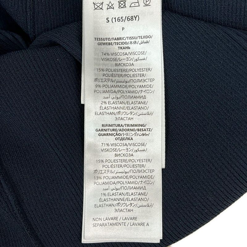 Gucci Long Skirt Size S Women's - 788862 Dark Navy X White Waist Togo Mu Border