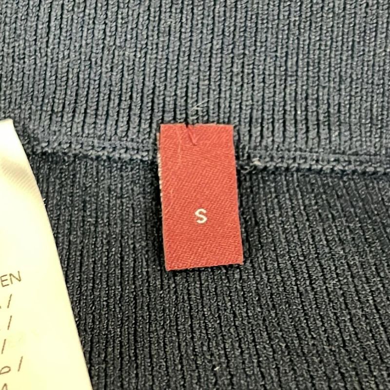 Gucci Long Skirt Size S Women's - 788862 Dark Navy X White Waist Togo Mu Border