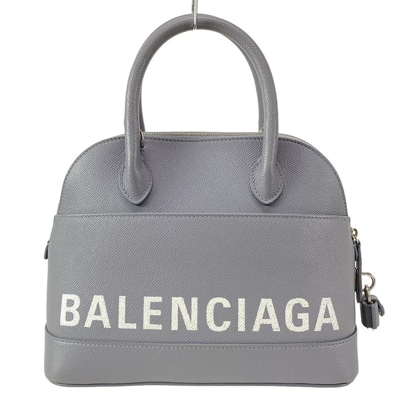 Balenciaga Handbag Ville Top Handle S 518873 Gray Leather