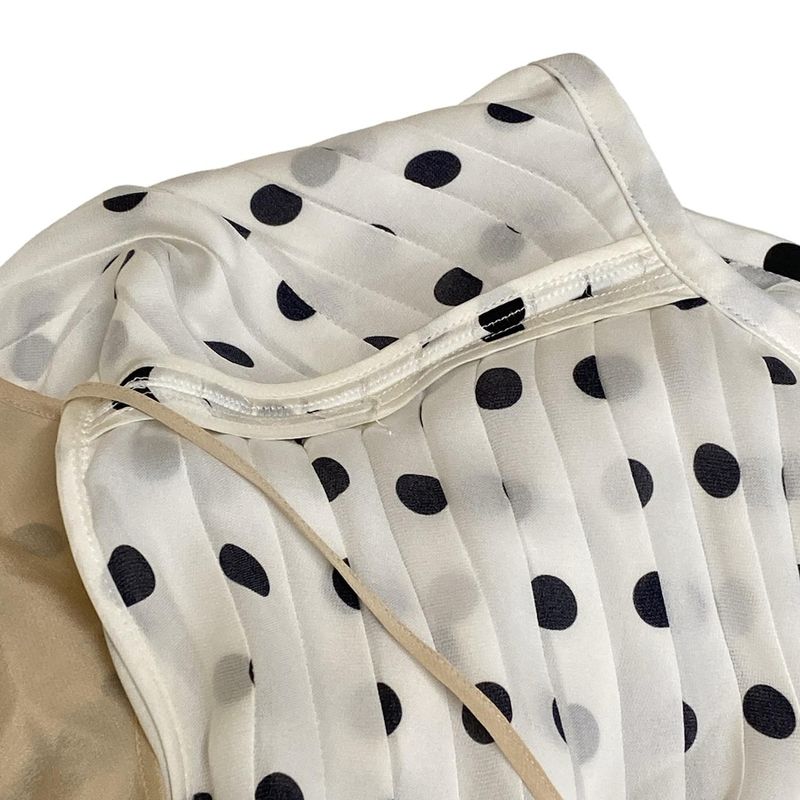 Louis Vuitton Long Sleeve Shirt Blouse Size 34 S Women's Sheer Muslin Polka Dot