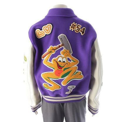 Louis Vuitton 22AW Wool Leather Multi-patch Patch Varsity Stadium Jacket