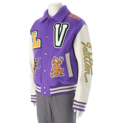 Louis Vuitton 22AW Wool Leather Multi-patch Patch Varsity Stadium Jacket