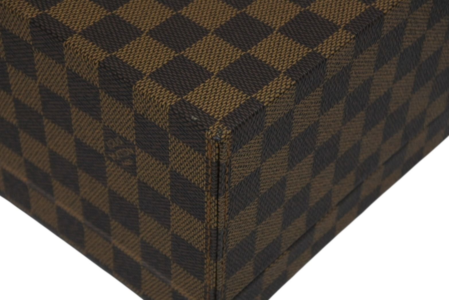Louis Vuitton Damier Box Order Brown Leather Gold — view 6