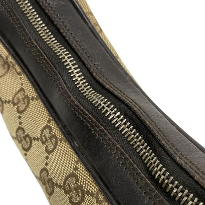 Gucci Shoulder Bag GG Pattern Sherry (Web) 13315 Beige X Dark Brown Leather