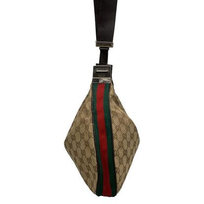 Gucci Shoulder Bag GG Pattern Sherry (Web) 13315 Beige X Dark Brown Leather